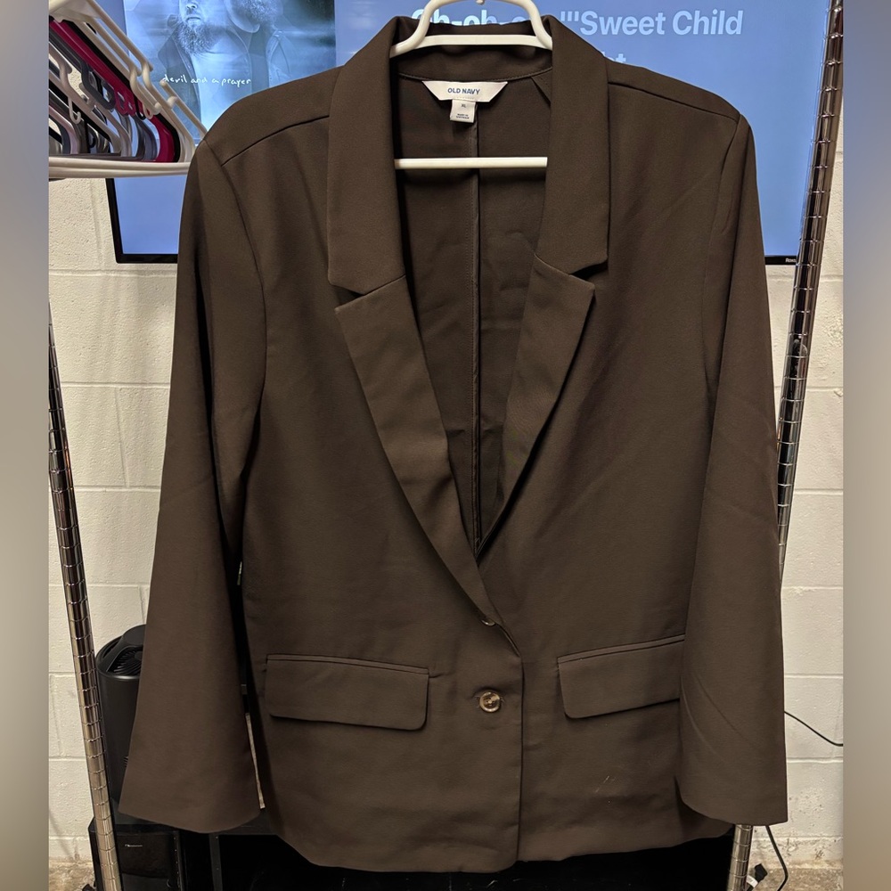 Old Navy Women's Dark Brown Blazer